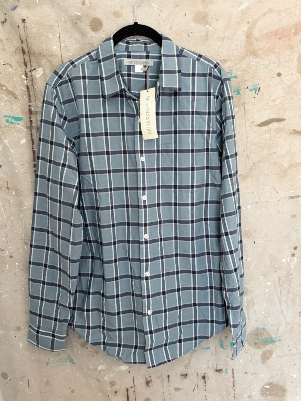 Outerknown Lightweight Plaid Organic Cotton Button Down